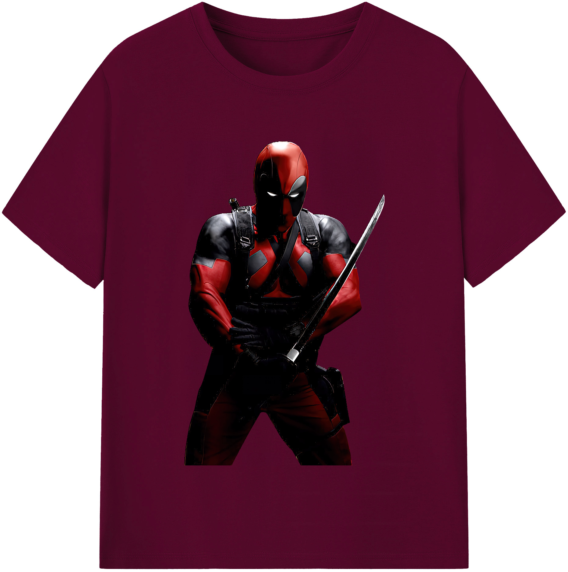 （画像用） Deadpool デッドプール レディースカジュアルプリントTシャツ（綿100％）